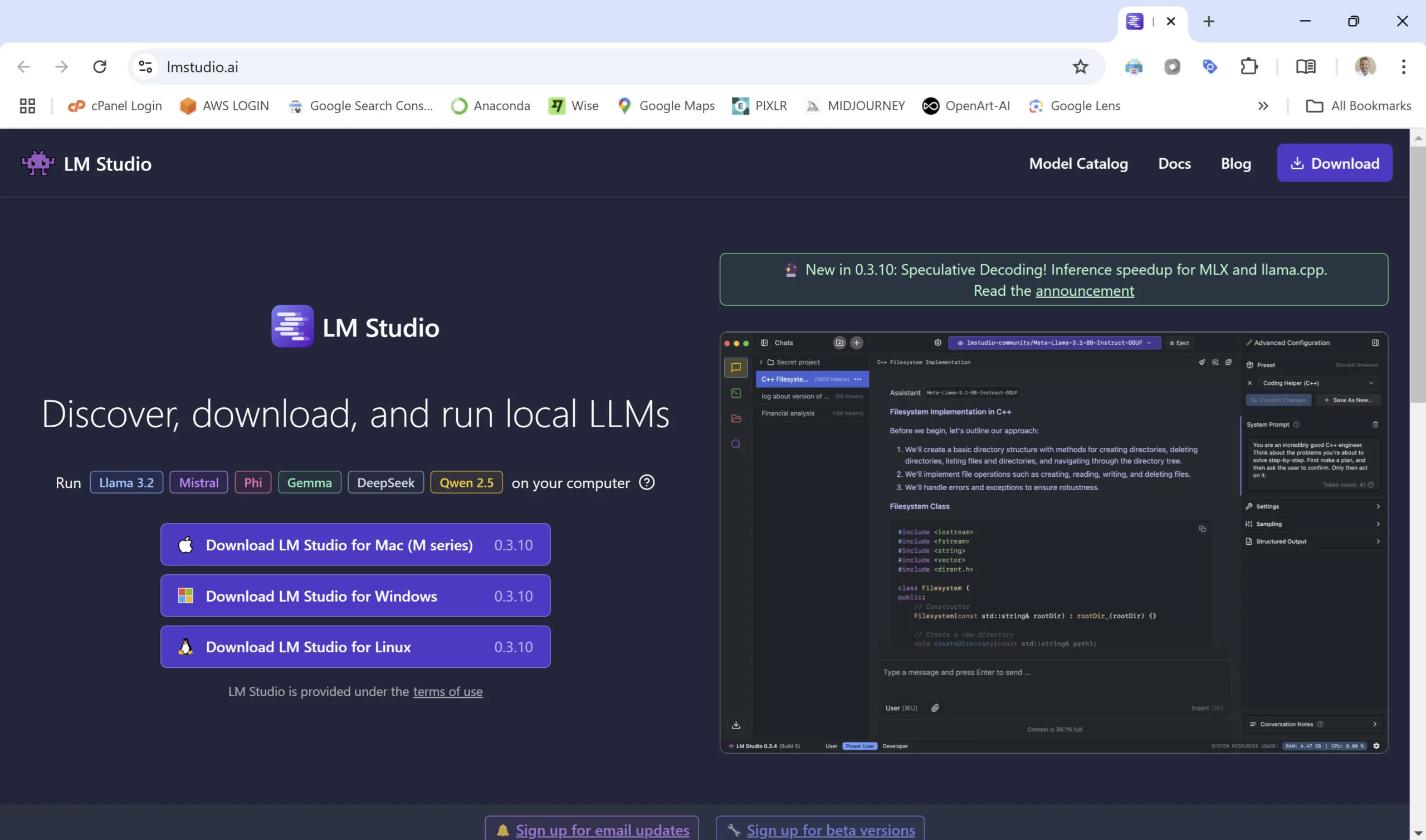 Download LM Studio
