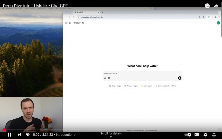 Andrej Karpathy — extended LLM video