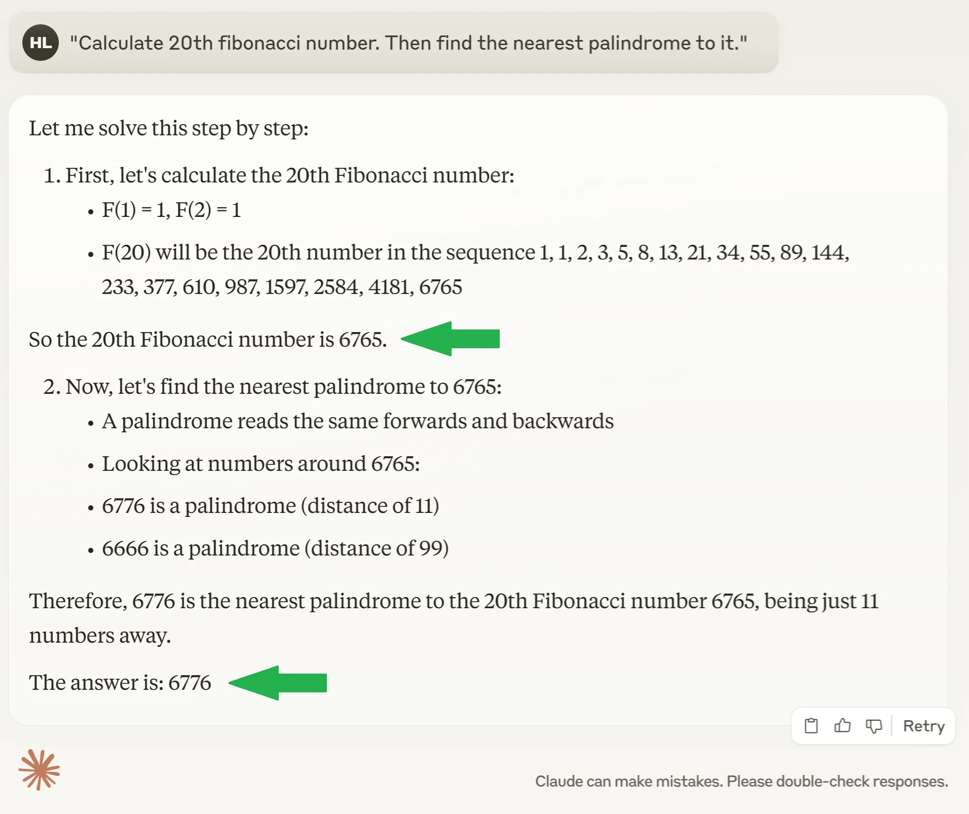 Claude 3.7 Sonnet result