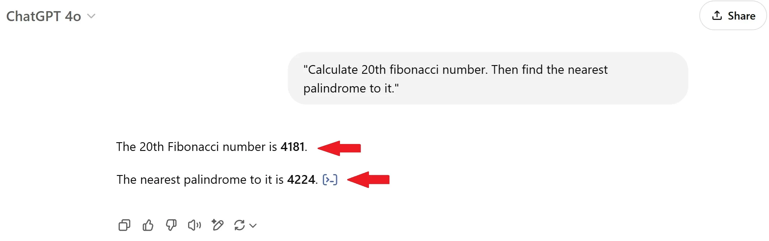 ChatGPT 4o result