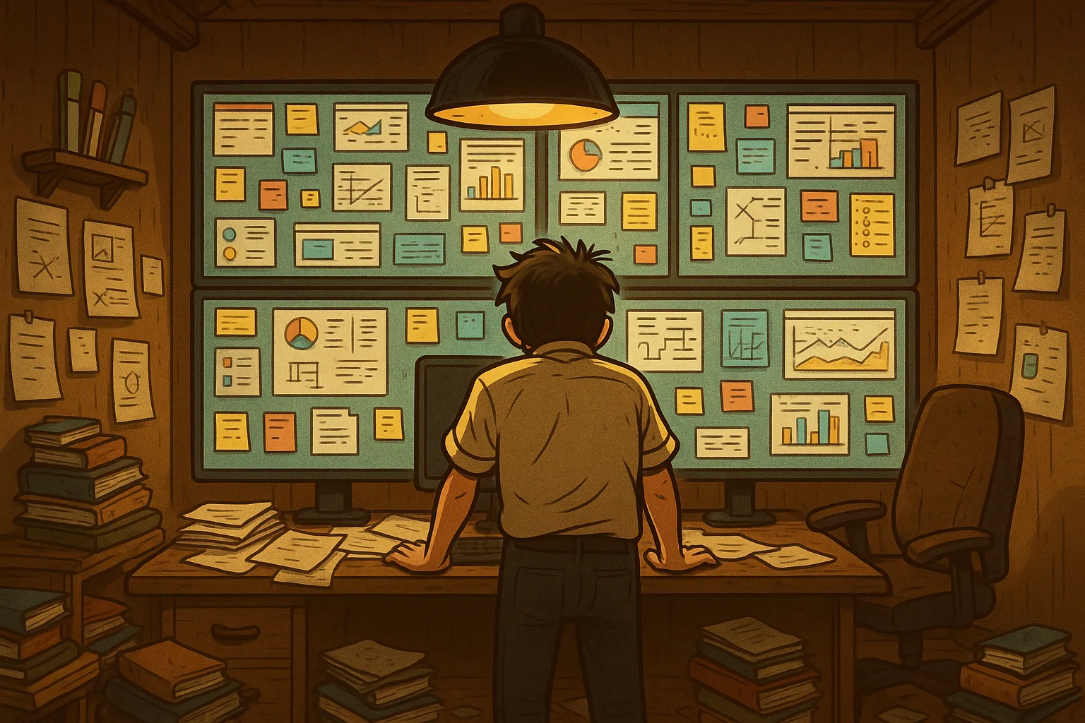 n8n AI workflow — screenshot vault illustration